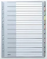 Leitz Ordnerregister A4 in Grau und Transparent mit 12 Trennblättern - Bild 1
