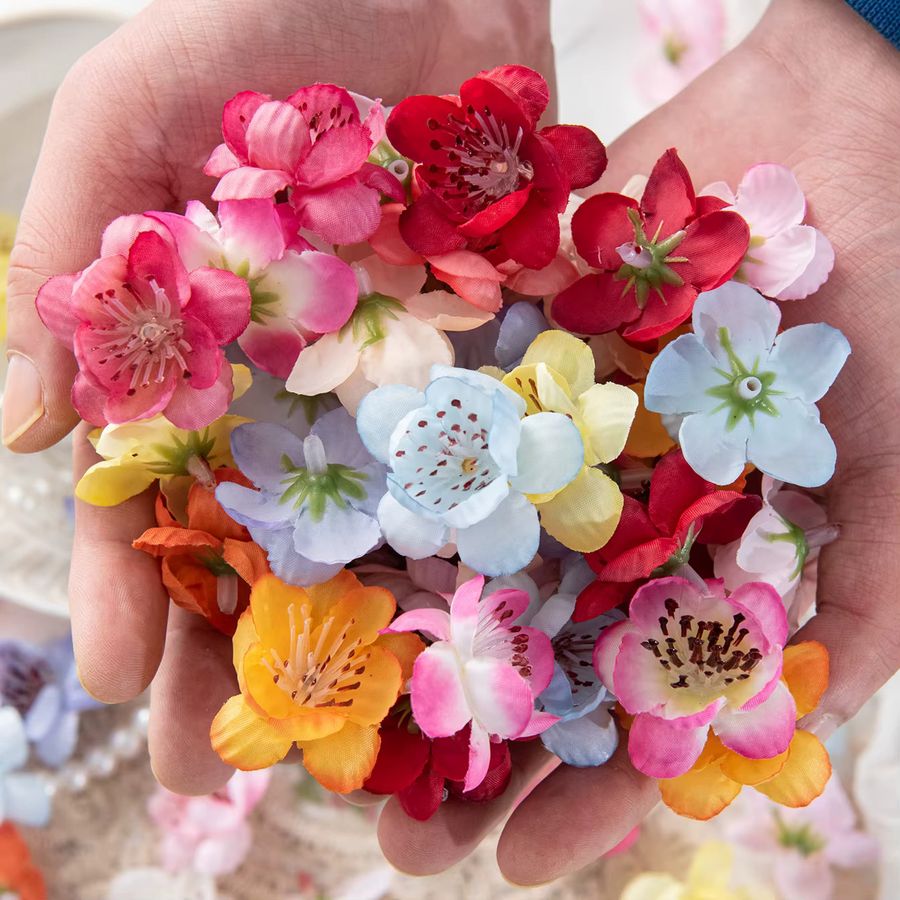 Künstliche Pfirsichblüten von smr in Multicolor für DIY-Dekoration, Hochzeiten und Tischschmuck - Bild 2