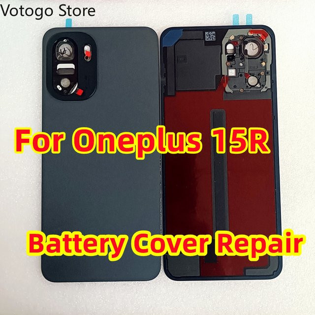 OnePlus 15R CPH2769 Rückabdeckung in Schwarz inklusive Kameraobjektiv-Ersatzteile - Bild 1