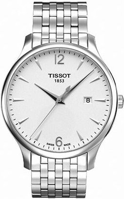 Tissot Armbanduhr Edelstahl, Quarz, Weiß, Herren - Bild 1