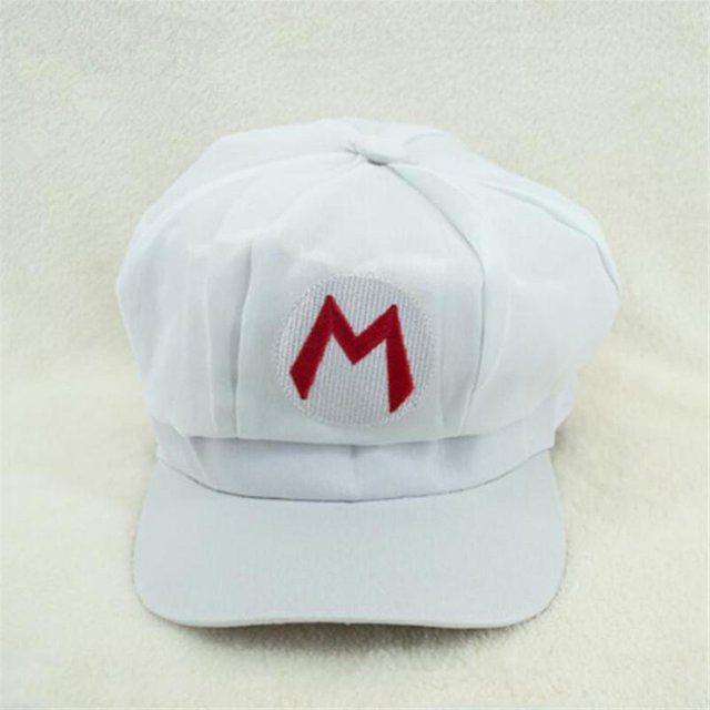 Super Mario Cosplay Hut, weiß, Unisex - Bild 1