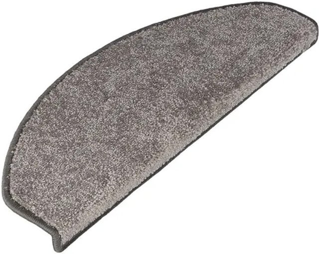 KARAT Velours-Stufenmatte Sundae Selbstklebend Halbrund Silber Grau B: 65 cm, T: 23,5 cm - Bild 1