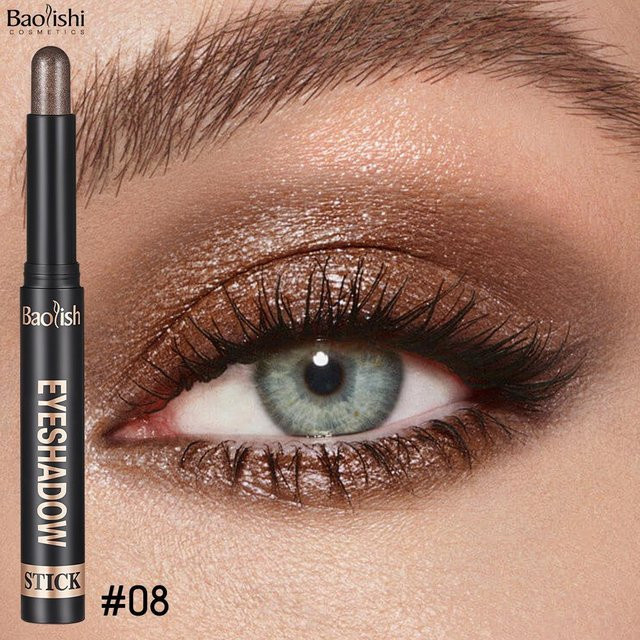 OTRESS Lidschattenstift Smoky Dark Brown, Metallic, Unisex - Bild 1