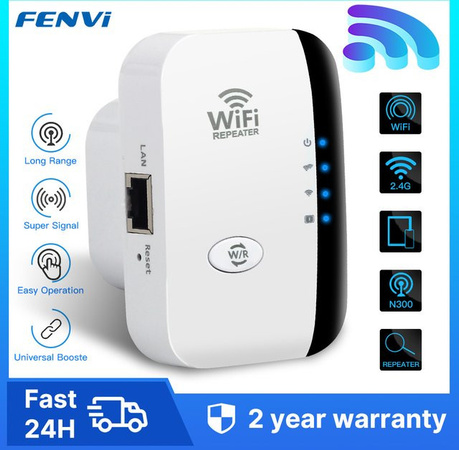 Fenvi WLAN Repeater Wi-Fi 4 Verstärker 300 Mbps in Weiß