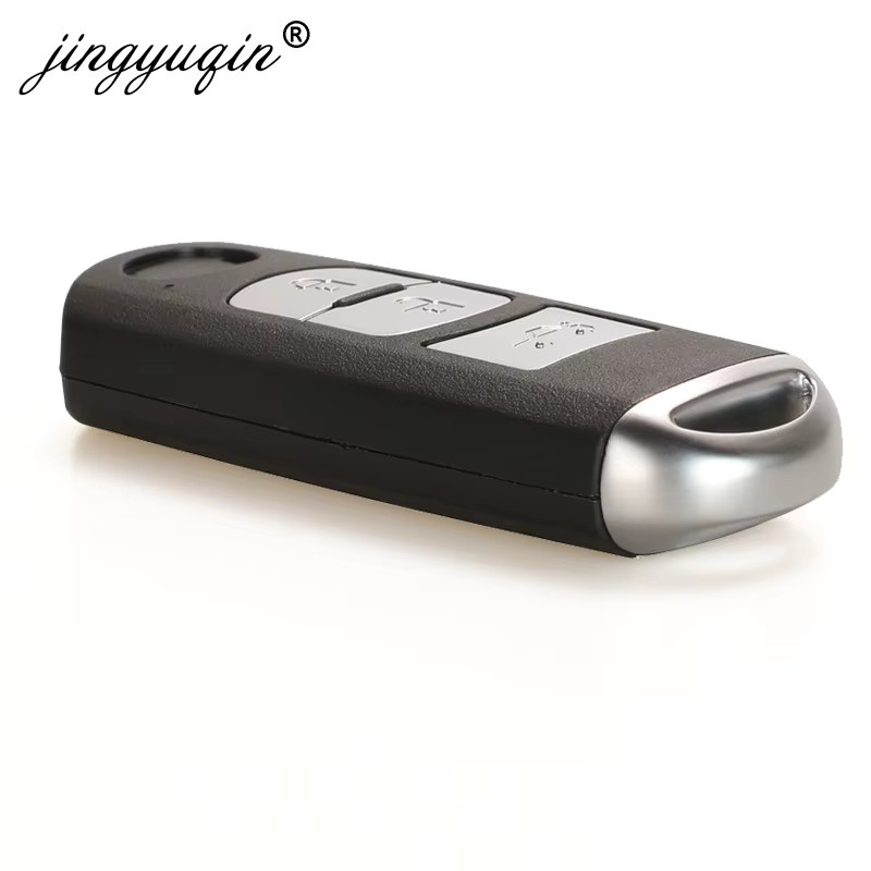 Jingyuqin Smart Key Auto Fernbedienung 433 MHz ID49 für Mazda 2 3 6 CX-5 Atenza Axela 2014+ Schwarz SKE13E-01 SKE13E-02 - Bild 2