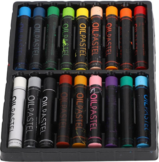 HeavyColor Ölpastell-Set GoolRC mit 18 Graffiti-Kreiden in Bunt und Schwarz für Kinder - Bild 1