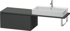 Duravit L-Cube Unterschrank mit Konsole, Grau matt, B/T: 82 x 54,7 cm, 1 Auszug - Bild 1