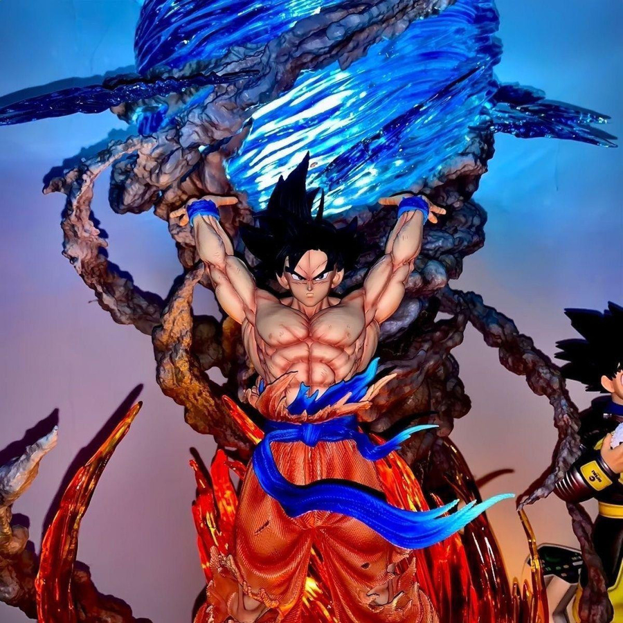 Yiran toy 1 Dragon BallZ Wukong SSj3 Super Saiyan Kampfmodell Spielzeug - Bild 3
