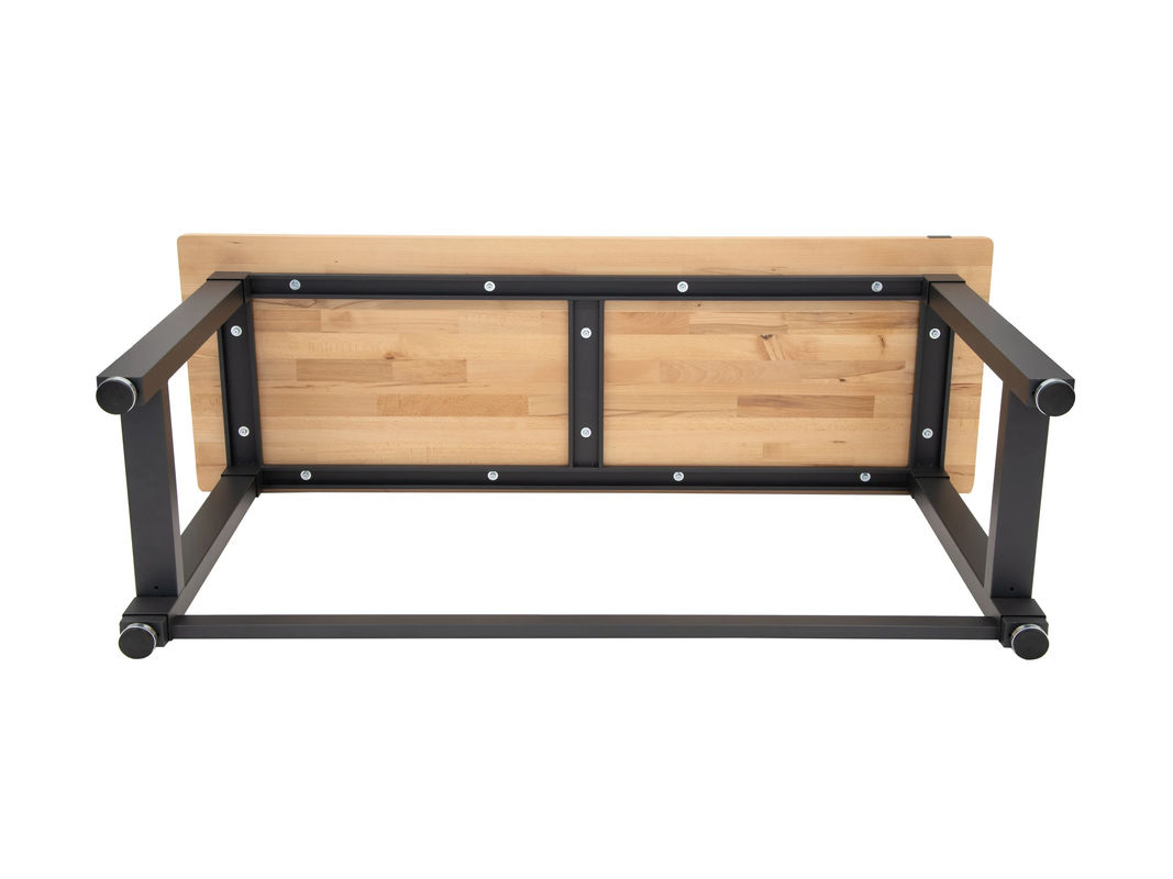 RIKTA ProLine Werkbank aus Buche und Stahl in Schwarz, B/T/H: 183 x 62 x 95,2 cm, Belastbarkeit 300 kg - Bild 3