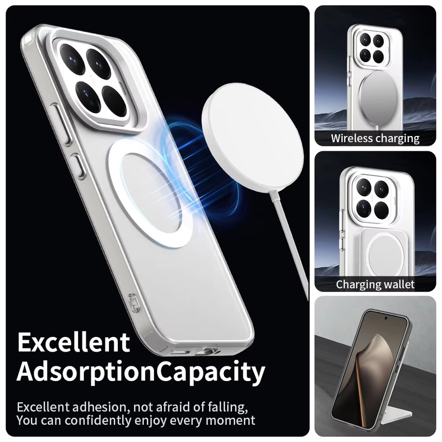MagSafe Magnetische Schutzhülle für Xiaomi 17T Pro und 15T in Blau, Matt und Transparent mit Anti-Fingerprint- und Anti-Drop-Funktion - Bild 4
