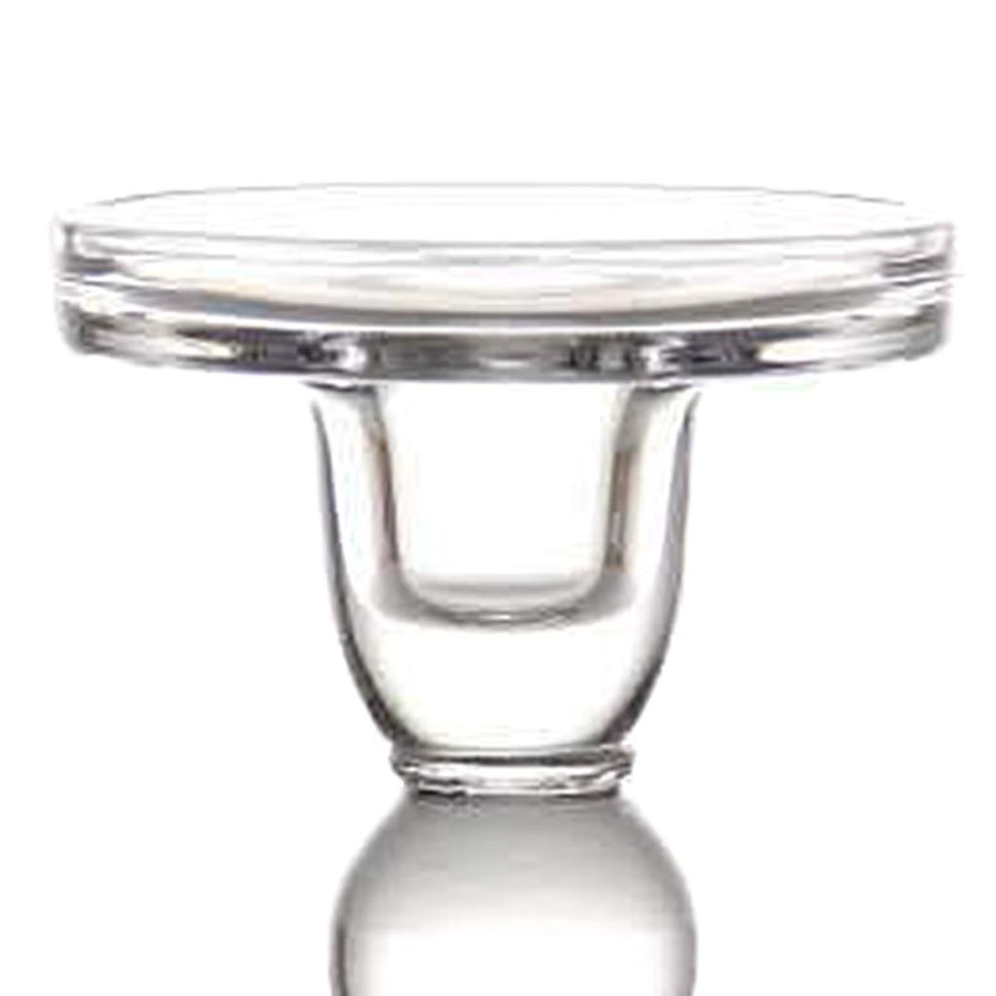 Kesoto Glas-Kerzenhalter für Kegelkerzen in Transparent, Rund für Hochzeits- und Heimdekoration - Bild 5