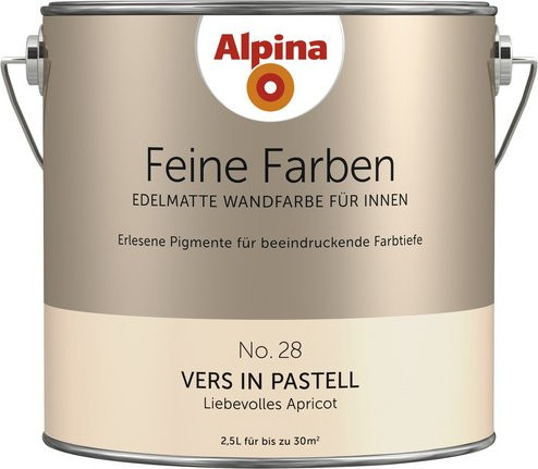 Alpina Farben Wandfarbe Feine Farben in Rot, satinmatt, 2,5 l - Bild 1