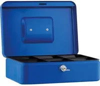 Geldkassette von sax design in Schwarz oder Blau, B/H/T: 25 x 9 x 18 cm - Bild 1