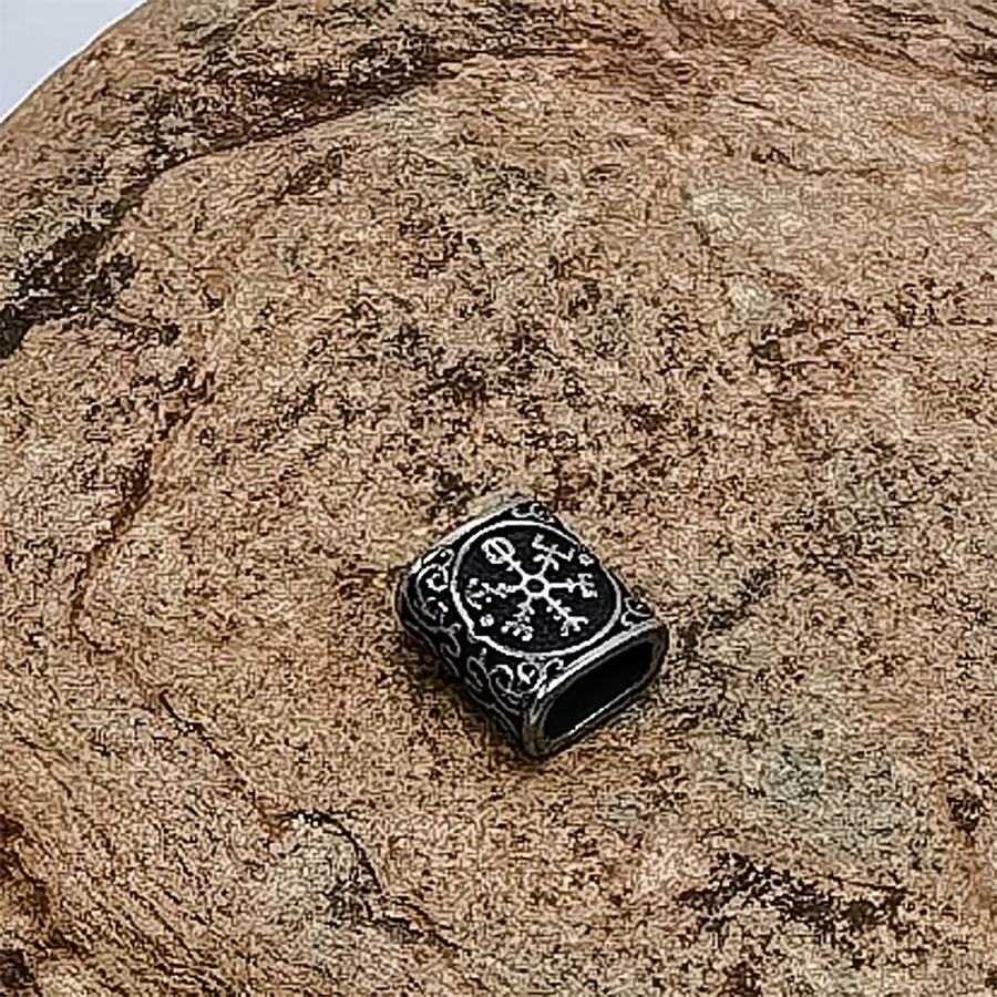 LENGIE Wikinger Perlen Edelstahl, 4x8mm, Unisex - Bild 2