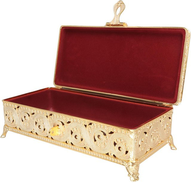 KaiSai Schmuckdose Metall, Gold, Damen - Bild 1