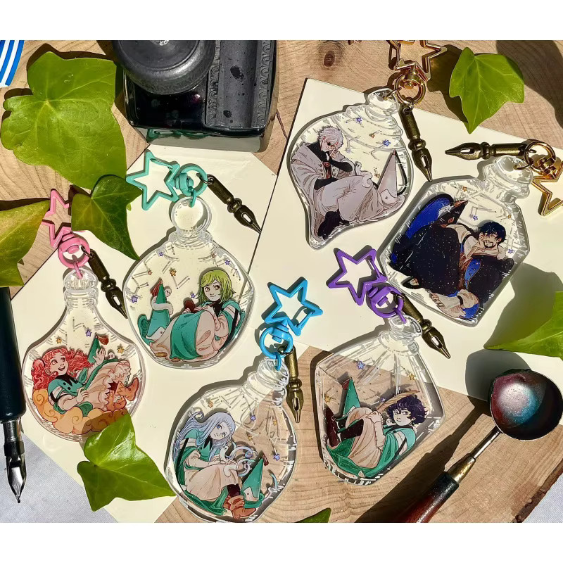 Bandai Hexenhut-Atelier Magische Flasche Acryl-Schlüsselanhänger, Unisex - Bild 2