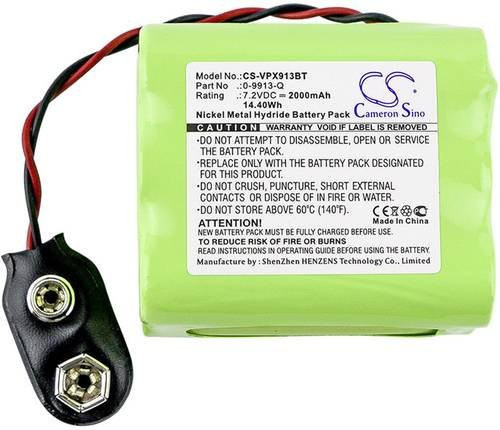 CS Cameron Sino Sicherheitstechnik Akku als Ersatz für Visonic 0-9913-Q, 7.2V, 2000 mAh, Grün - Bild 1