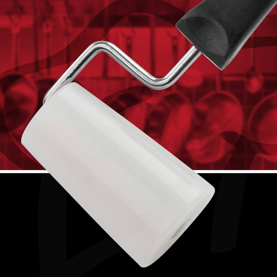 FMprofessional Einhandteigroller aus Edelstahl und Kunststoff in Weiß - Bild 2