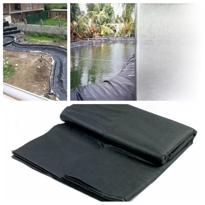 Wasserdichte HDPE Teichfolie für Fischteich und Pool, schwarze Gartenmembran, Stärke: 0,12 mm - Bild 7