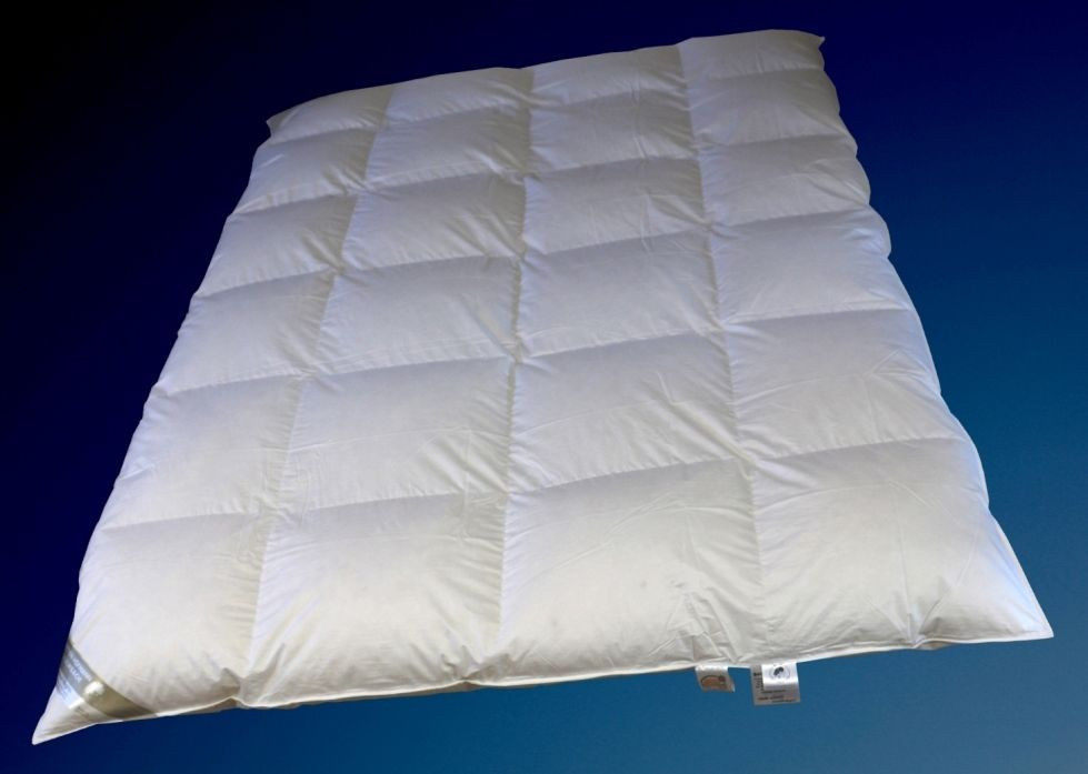 Betten Hofmann Winter Daunendecke mit 8cm Hochsteg, 100 % Daunen, Weiß, B/H: 155 x 220 cm - Bild 1