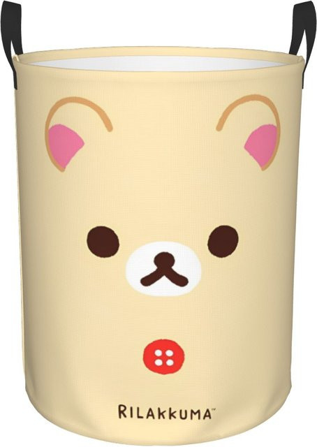 Aufbewahrungskorb Rilakkuma in Beige aus Stoff für Kinderspielzeug und Wäsche - Bild 1