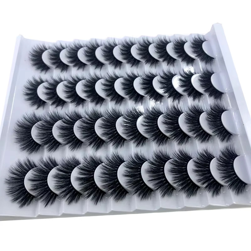 AMSDCN Künstliche Wimpern, Nerz-Wimpern, Black, Unisex - Bild 2