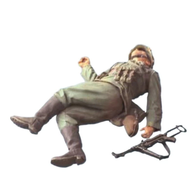 BAANFU Harzfiguren-Montagemodellbausatz, historische Militärminiaturen, verwundete Soldaten, 1 Person, unmontiert, unbemalt, Maßstab 1/35 - Bild 2
