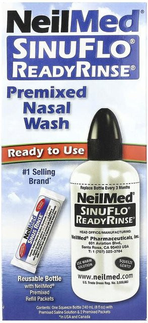 SinuFlo ReadyRinse Vormischung Nasenspülung, 2-teiliges Set - Bild 1