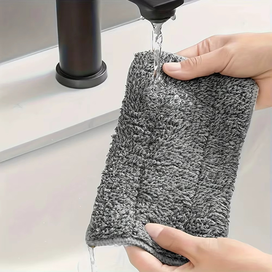 VIBRATITE Multifunktionale Fensterrillen-Reinigungstuchbürste aus Mikrofaser, faltbar, Weiß - Bild 2