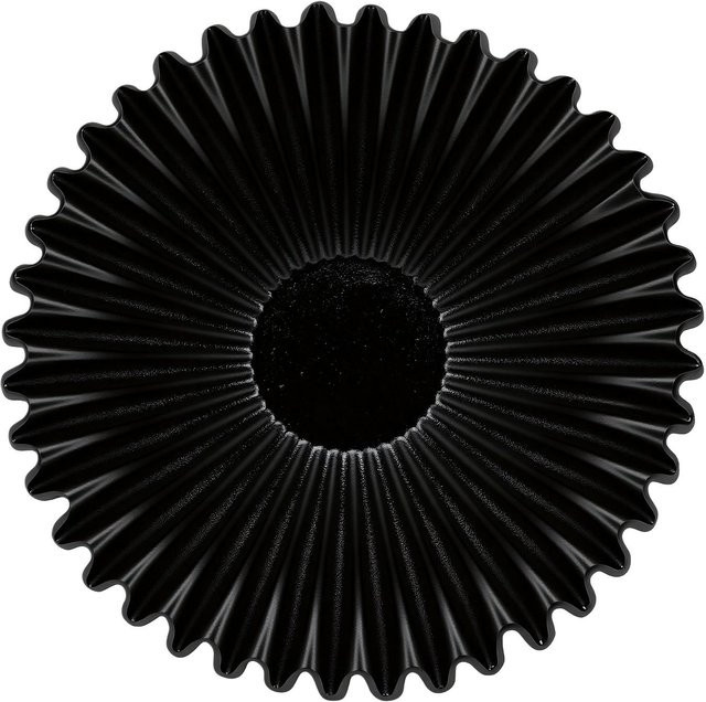 Dekorative Schale Fishine in Schwarz mit geriffeltem Muschelrand für dein modernes Zuhause - Bild 1