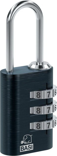 BASI Kofferschloss KS 611 in Schwarz mit einstellbarer Zahlenkombination und Aluminiumgehäuse - Bild 1