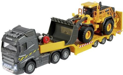 Majorette Volvo Baufahrzeug Set mit Truck und Radlader Modellbau-Fertigmodell - Bild 1