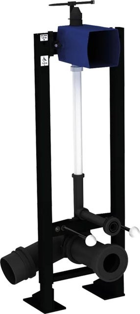 Delabie InstSys TEMPOFIX3 Installationssystem D110 Set 1/2 für bodenstehende WCs in Schwarz und Höhe verstellbar - Bild 1