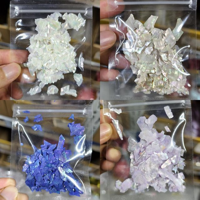 MAFANAILS Aurora Abalone-Scheiben Nagelcharms, 5g, Farbverlauf - Bild 1