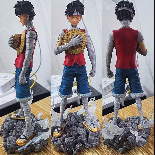 Bandai One Piece Ruffy Anime Puppe, Sammlermodell, 26 cm - Bild 1