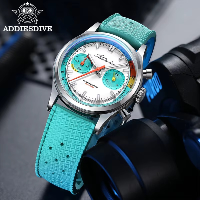 ADDIESDIVE Chronograph, Quarz, Edelstahl, 38 mm, Herren - Bild 2