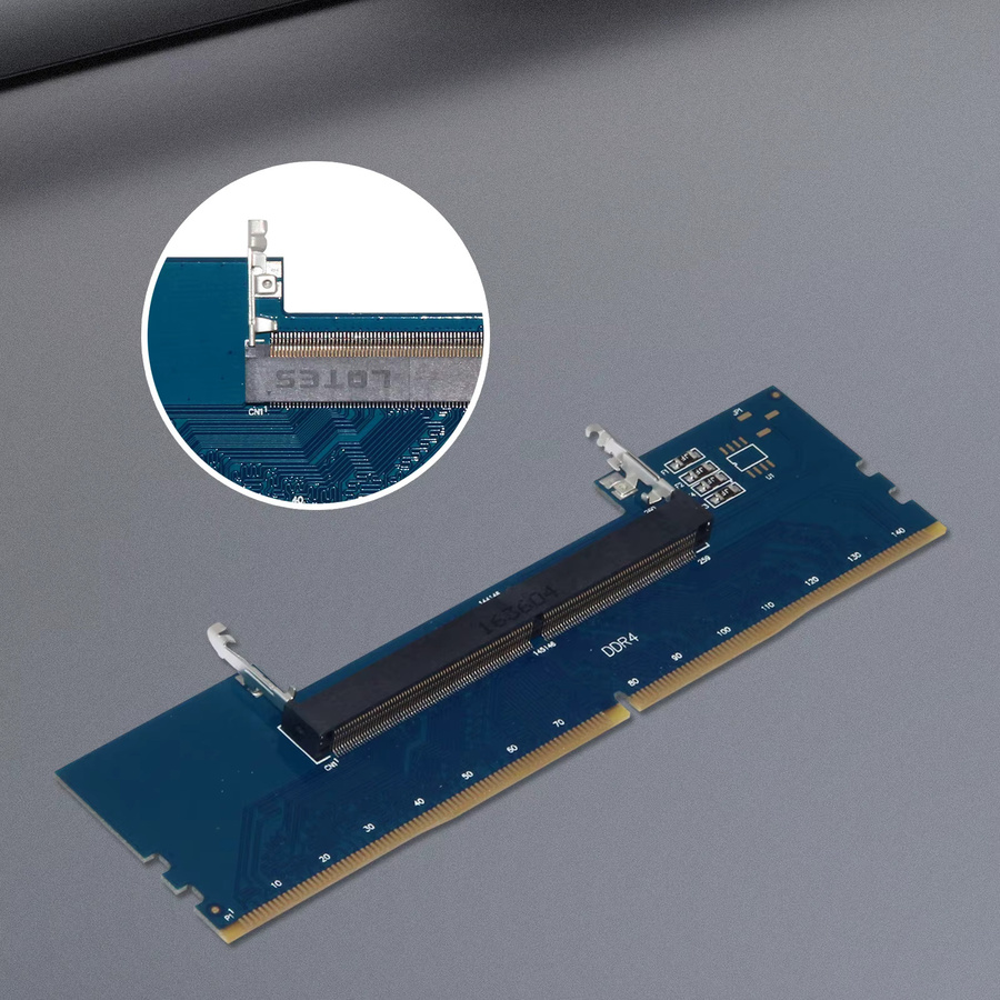 ALIILEE RAM Konverter Adapter DDR4 SODIMM zu Desktop DIMM Speicher in Blau - Bild 5