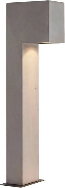 QAZQA Moderne Wegeleuchte Pompei in Grau, Beton-Optik, IP44, Höhe: 65 cm - Bild 1