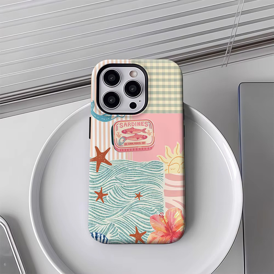 Robuste Magnetische Handyhülle von Potdemiel in Pink und Multicolour für iPhone 17 16 15 14 13 Pro Max Plus - Bild 3