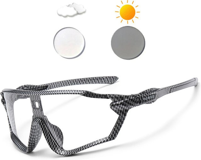 VAGHOZZ Sportsonnenbrille, Vollrand, Kunststoff, grau - Bild 1