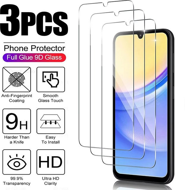 Xiaomi Panzerglas Displayschutzfolie in Transparent für Redmi Note 14 13 Pro 12 11 10 9 sowie Redmi 15 15C 14C 13C 12C 10C (1-3 Stück) - Bild 1