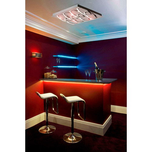 Näve LED Deckenleuchte Manchester, silberfarben, B/T/H: 41 x 41 x 38 cm - Bild 3
