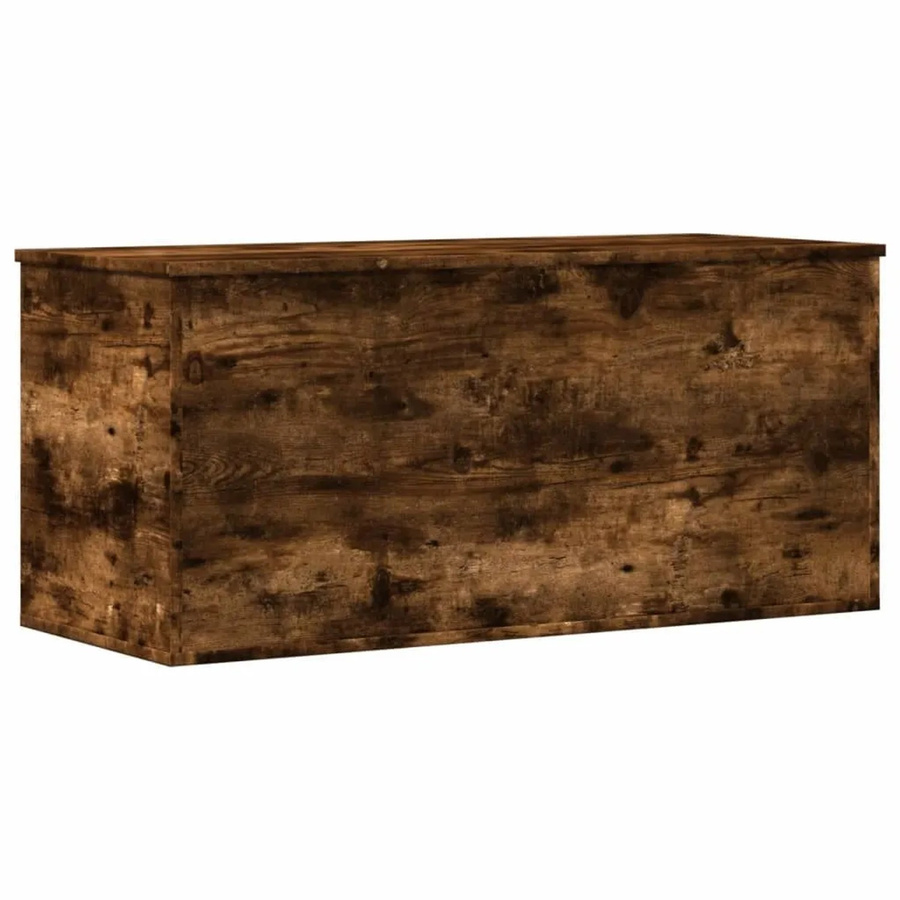 vidaXL Truhe in Räuchereiche mit Soft-Close-Deckel, Farbe Braun, B/T/H: 100 x 42 x 46 cm - Bild 2