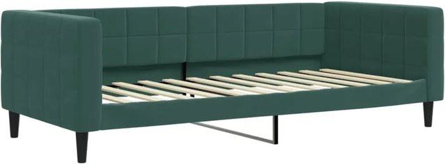 vidaXL Tagesbett aus Samt in Dunkelgrün, B/T: 90 x 200 cm - Bild 1