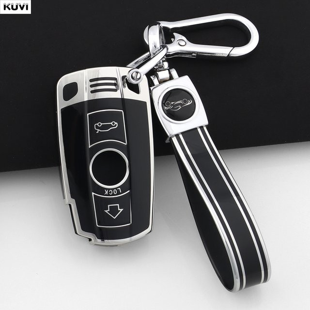 Kuvi TPU Schlüsselhülle für BMW E90 E60 E70 E87 3 5 6 Serie M3 M5 X1 X5 X6 Z4 in Schwarz - Bild 1