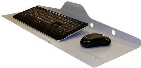 Neomounts Universal Tastatur und Maus-Halterung in Silber, B/T: 75 x 75 mm - Bild 1