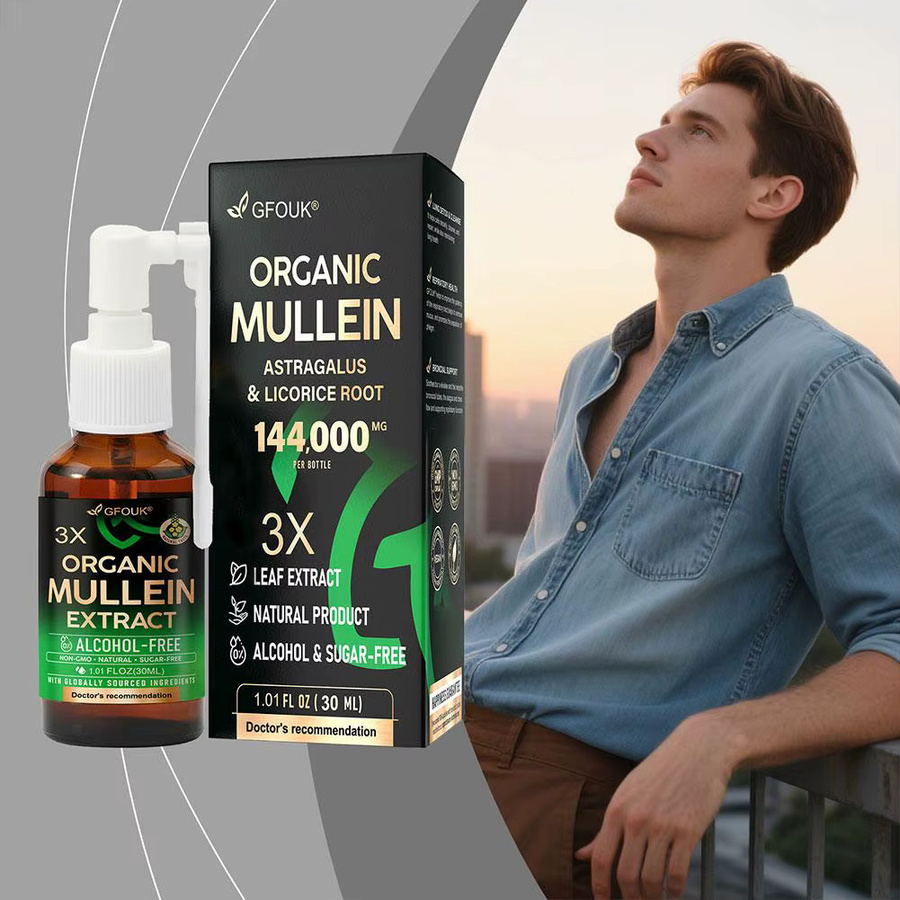 GFOUK Königskerzen-Extrakt-Spray, Bio-Königskerze, Astragalus, Süßholzwurzel - Bild 4