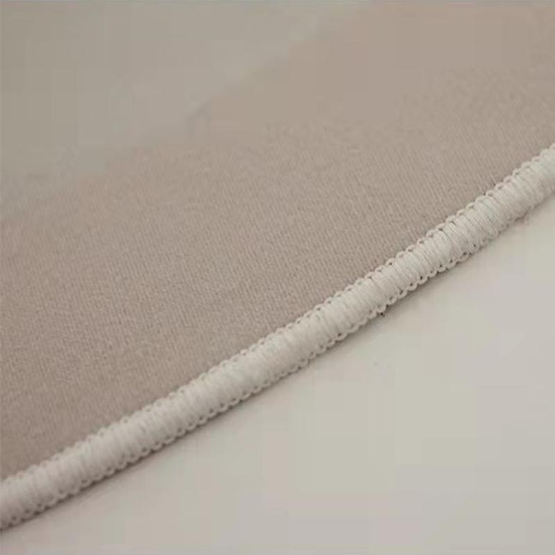 Karpetti Runder Teppich mit abstraktem Design in Beige, rutschfest und waschbar, Durchmesser: 80 cm - Bild 2