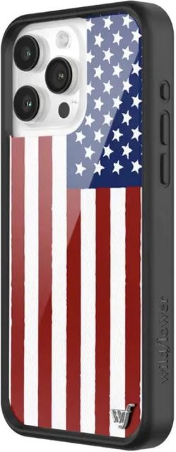Wildflower Handyhülle mit amerikanischer Flagge Old Glory Sterne und Streifen für iPhone 17 16 15 14 13 12 Pro Max Plus, Multicolor - Bild 1