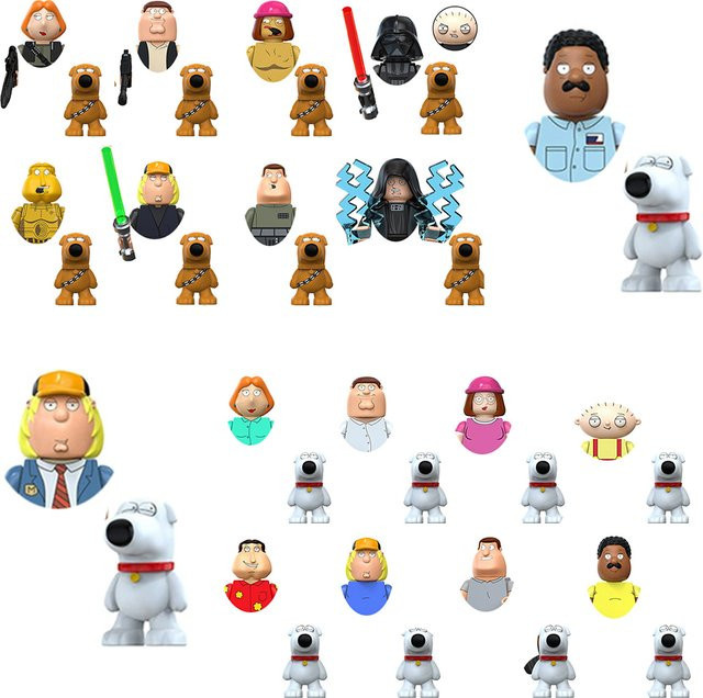 Disney Anime Bausteine Figuren Familie, Mini Zusammenbau-Spielzeug - Bild 1